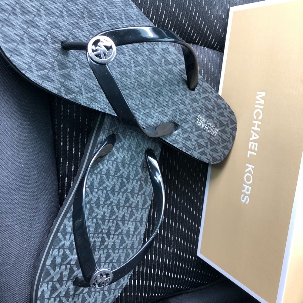 Brand new in box Michael Kors black sandals 9